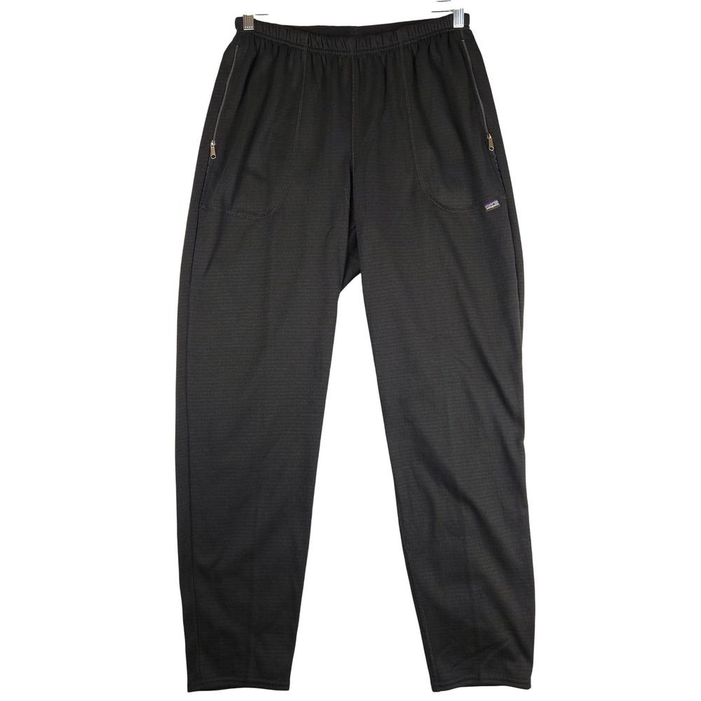 Patagonia R1 Polartec Regulator Fleece Pants Mens Large Black 40200 Made in USA